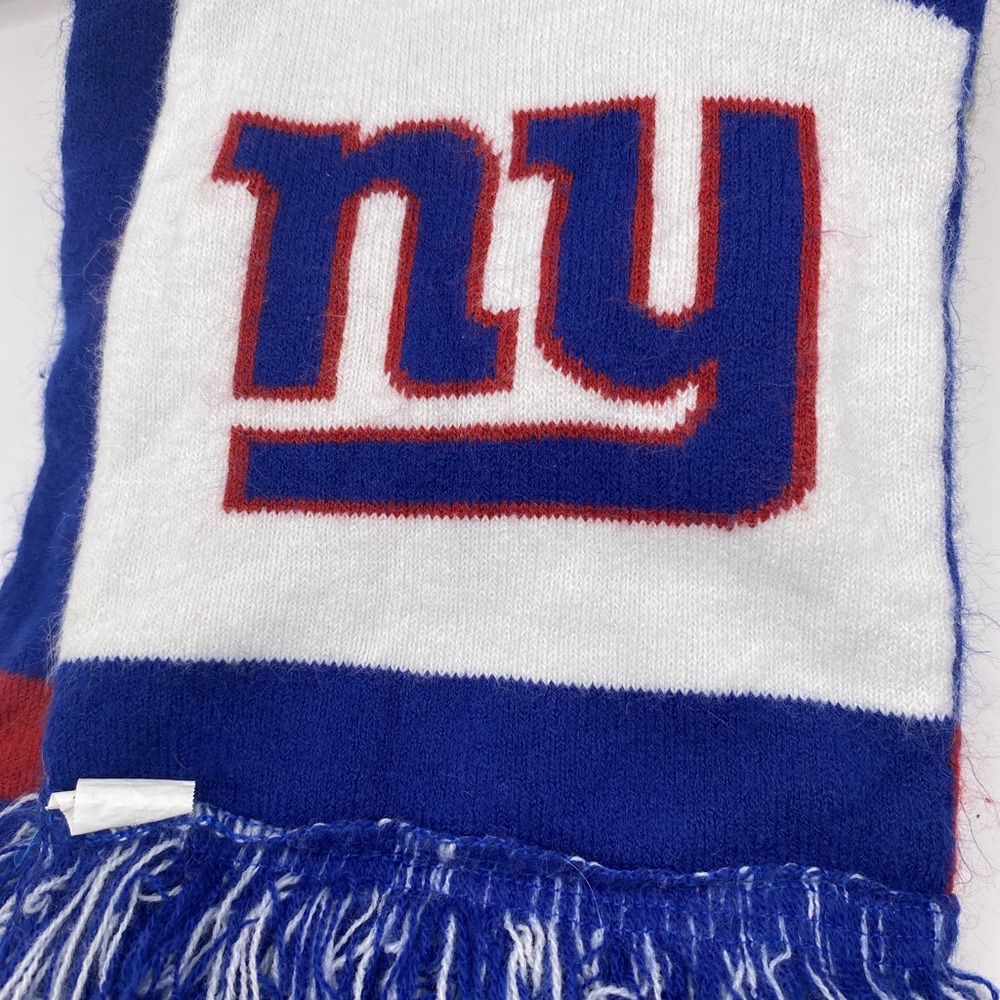 Blue and White NY Giants Logo Scarf